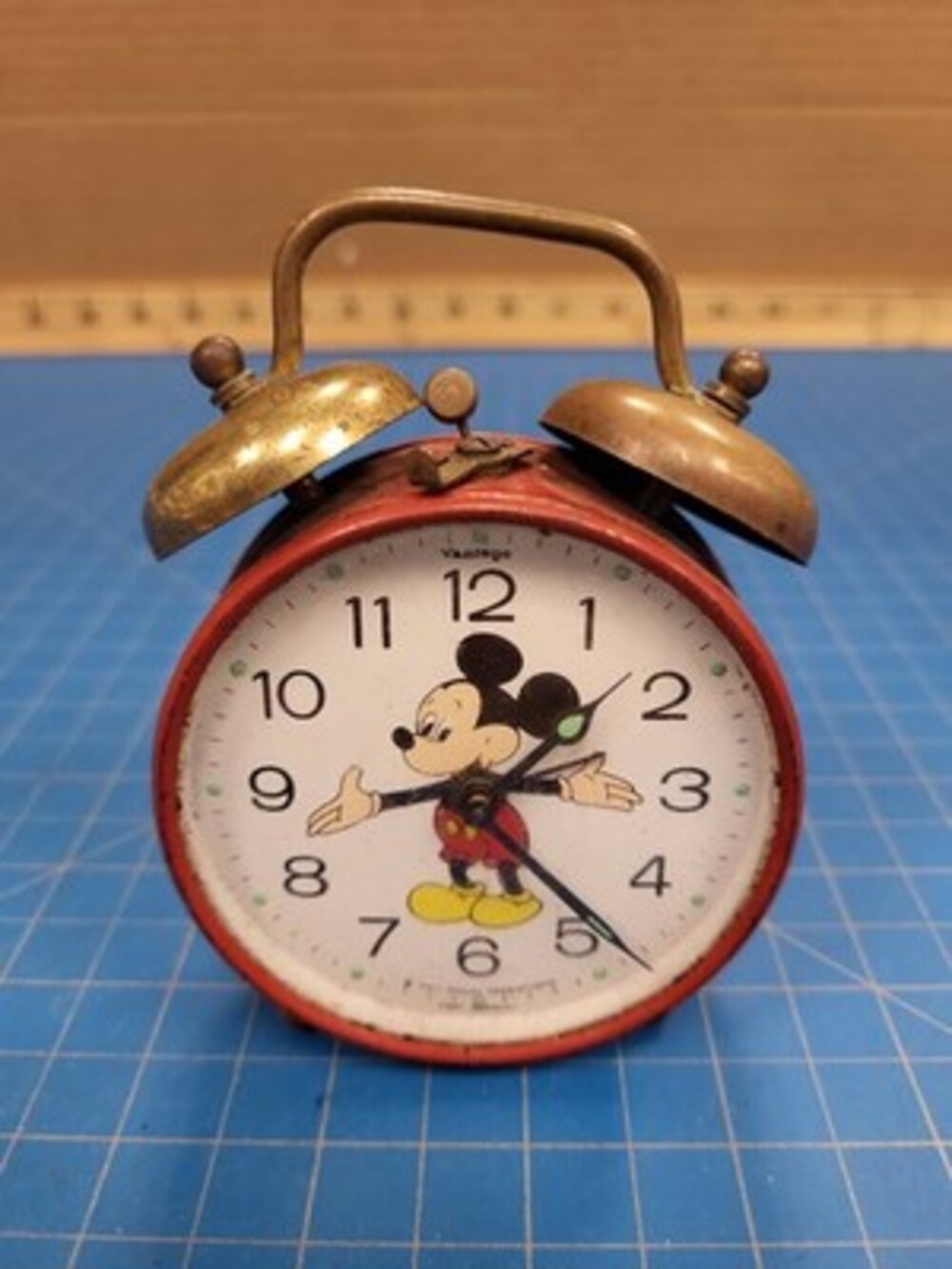 Vantage Mickey Mouse Alarm Clock Wind Up Vintage West Germany Disney Character